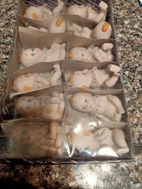 set 12 bambole di porcellana Doll bisque 