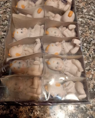 set 12 bambole di porcellana Doll bisque 