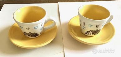 2 tazzine caffè e 2 piattini Mulino Bianco 2016