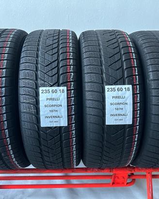 4 gomme 235 60 18 Pirelli invernali