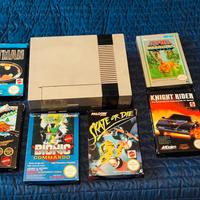 lotto Nintendo nes con 6 giochi pal con box