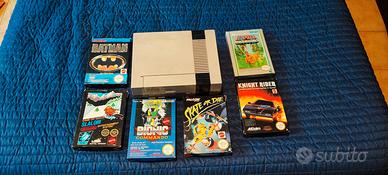 lotto Nintendo nes con 6 giochi pal con box