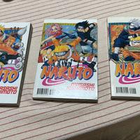 Naruto numeri 1-2-3 prima stampa edizione nera