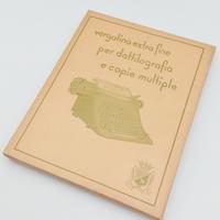 Carta verantina extrafine degli anni 60