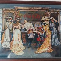 Quadro Coca-Cola su specchio 44x64 cm – Stile vint