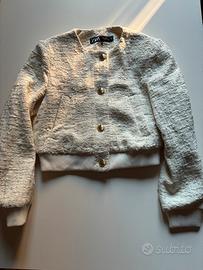 Giacca bianca casual ed elegante da donna