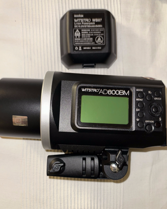 Godox AD600BM Flash+Batteria+Borsa Kit PARI NUOVO