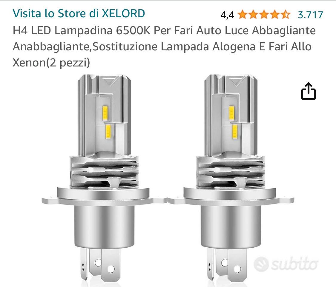 H4 LED Lampadina 6500K Per Fari Auto Luce Abbagliante