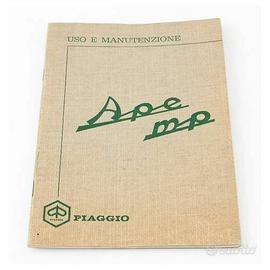 Manuale uso e manutenzione Piaggio Ape MP
