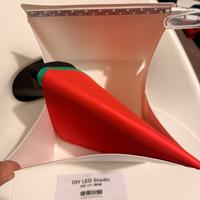 Light box 20x20x20 con 4 sfondi e led