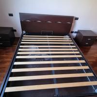 Letto matrimoniale contenitore con Comodini