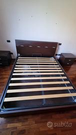 Letto matrimoniale contenitore con Comodini