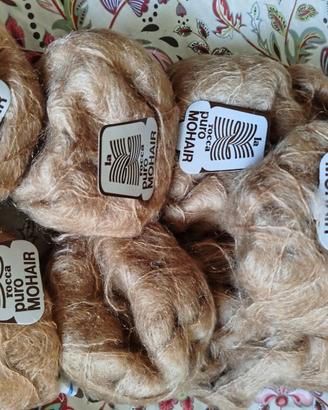 gomitoli da 40 gr puro mohair n.11 color cammello