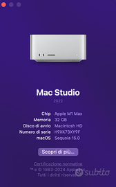 Apple  Mac Studio M1 Max