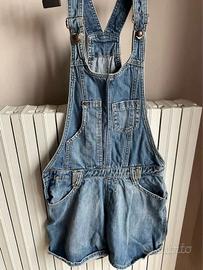 Salopette corta jeans donna BLUOLTRE