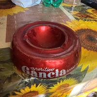 Posacenere alluminio guancia rosso aperitivo