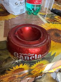 Posacenere alluminio guancia rosso aperitivo