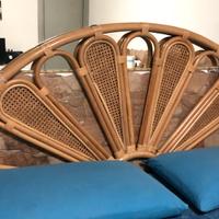 Testata letto in vimini