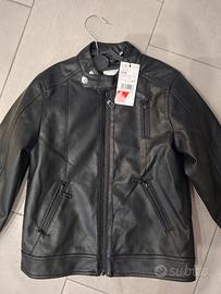 giacca eco pelle nera