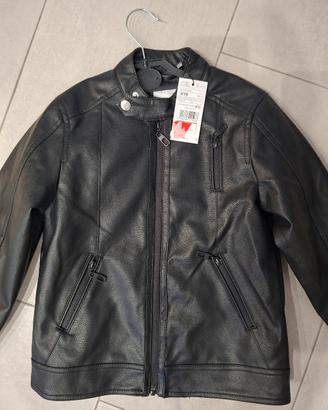 giacca eco pelle nera