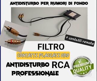 Adattatore Filtro antirumore rca oro professionale