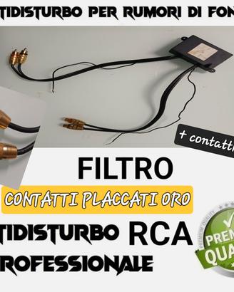 Adattatore Filtro antirumore rca oro professionale