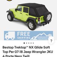 bestop best top trektop jeep jk jku glide soft top