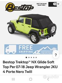 bestop best top trektop jeep jk jku glide soft top