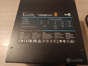 Alimentatore AeroCool Lux 750w