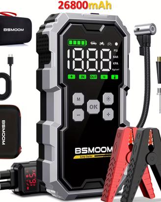 Avviatore batteria con compressore per auto moto