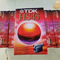 TDK HS45 VHS C (stock di 7 cassette)