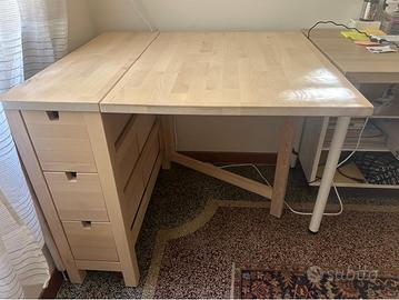 Tavolo IKEA NORDEN a ribalta in betulla –