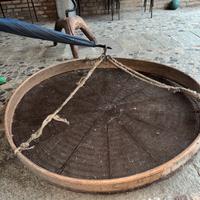 antico setaccio da granaie utilizzato nell’800