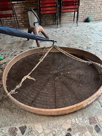 antico setaccio da granaie utilizzato nell’800