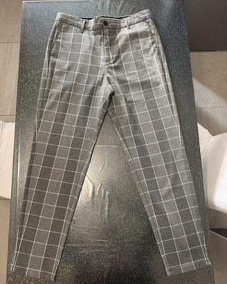 Pantalone lungo a scacchi uomo
