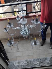 Lampadario in cristallo