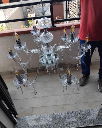Lampadario in cristallo