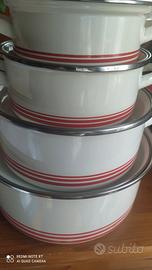 Pentole 4 pezzi - vintage anni 70
