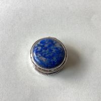 Scatola vintage argento 925 con pietra blu