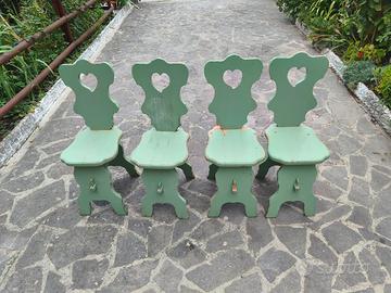 Sedie in legno