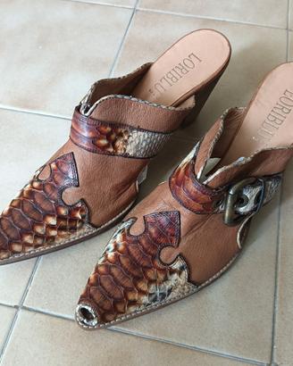 Sabot Loriblu in vera pelle di Pitone 