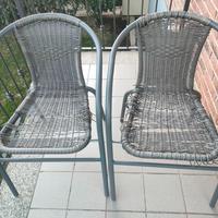 Sedie da giardino da riparare - no spedizione