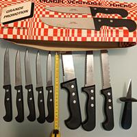set 10 coltelli pradel inox professionali 