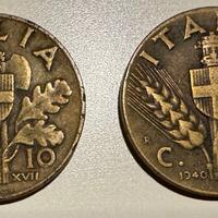 2 Monete da 10 centesimi, Regno d' Italia