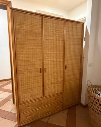 Armadio bamboo vimini