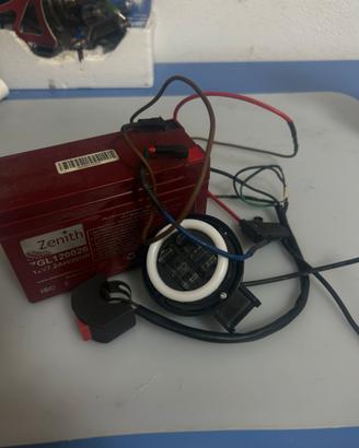 impianto angel eye moto con batteria