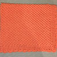 Copertina lana neonato fatta a mano cm 70 x cm 80