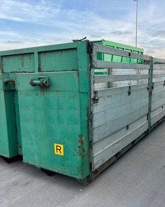 CONTAINER SCARRABILE USATO A PIANALE CON SPONDE