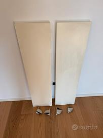 2 mensole laccate color panna