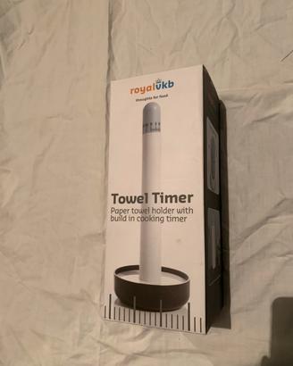Porta rotolo carta con timer